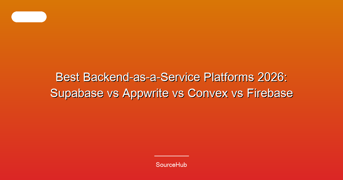Best Backend-as-a-Service Platforms 2026: Supabase vs Appwrite vs Convex vs Firebase