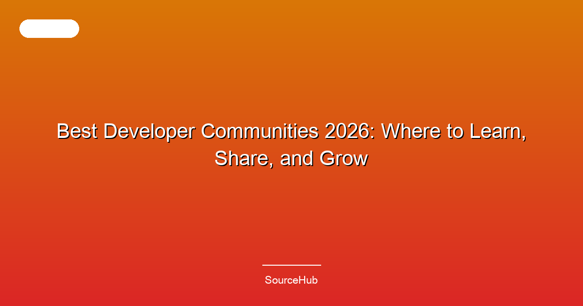 Best Developer Communities 2026: Where to Learn, Share, and Grow