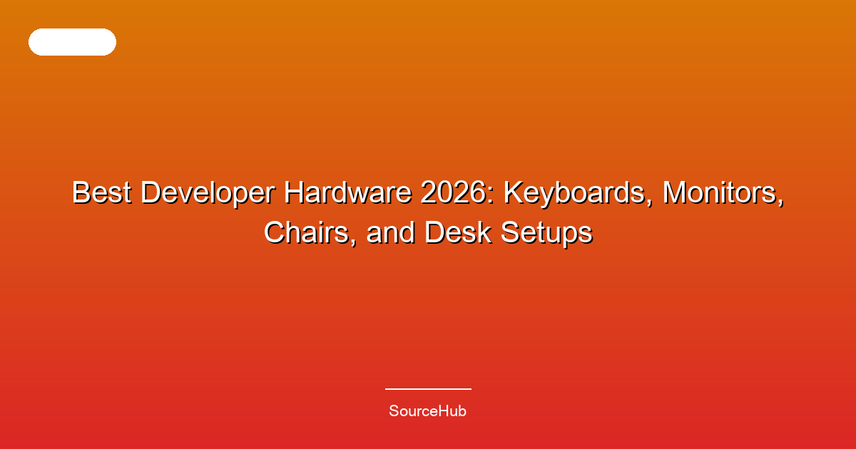 Best Developer Hardware 2026: Keyboards, Monitors, Chairs, and Desk Setups