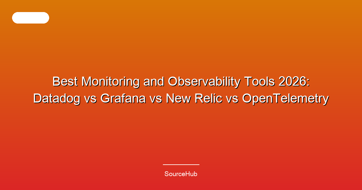 Best Monitoring and Observability Tools 2026: Datadog vs Grafana vs New Relic vs OpenTelemetry