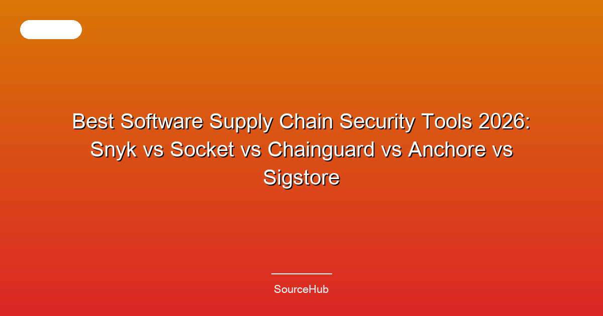 Best Software Supply Chain Security Tools 2026: Snyk vs Socket vs Chainguard vs Anchore vs Sigstore