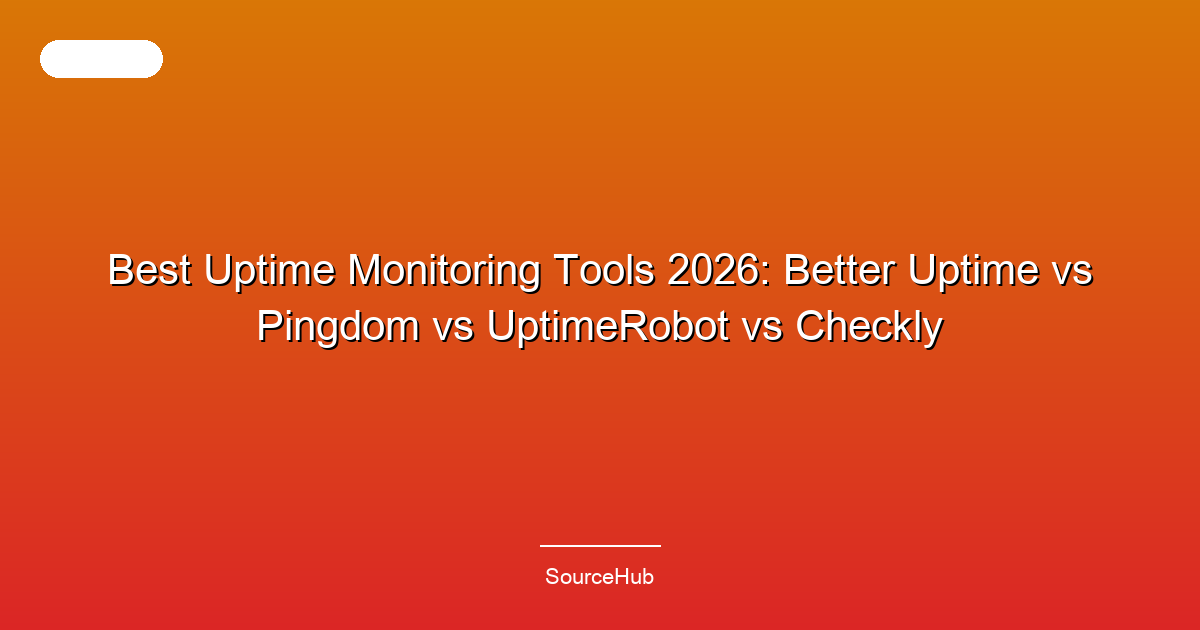 Best Uptime Monitoring Tools 2026: Better Uptime vs Pingdom vs UptimeRobot vs Checkly
