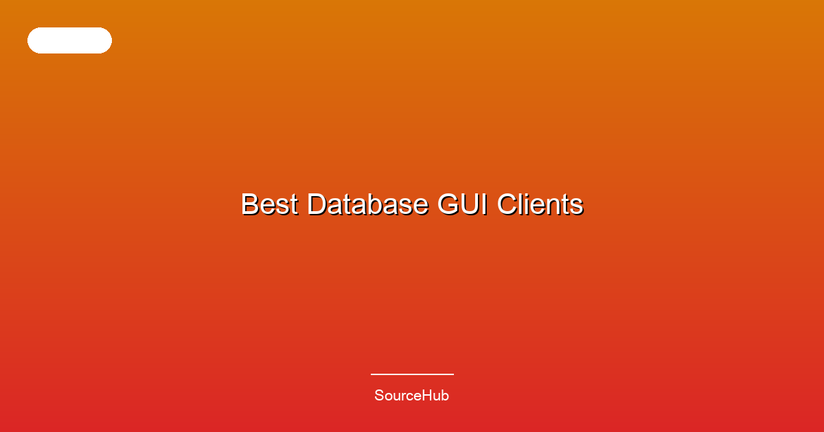 Best Database GUI Clients