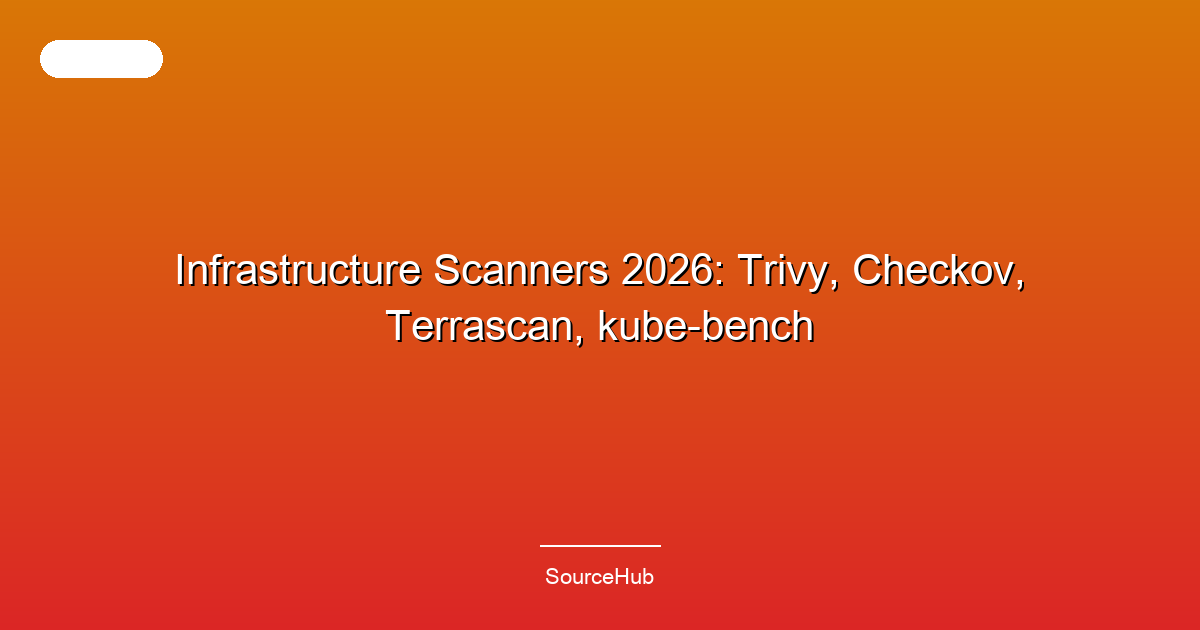 Infrastructure Scanners 2026: Trivy, Checkov, Terrascan, kube-bench
