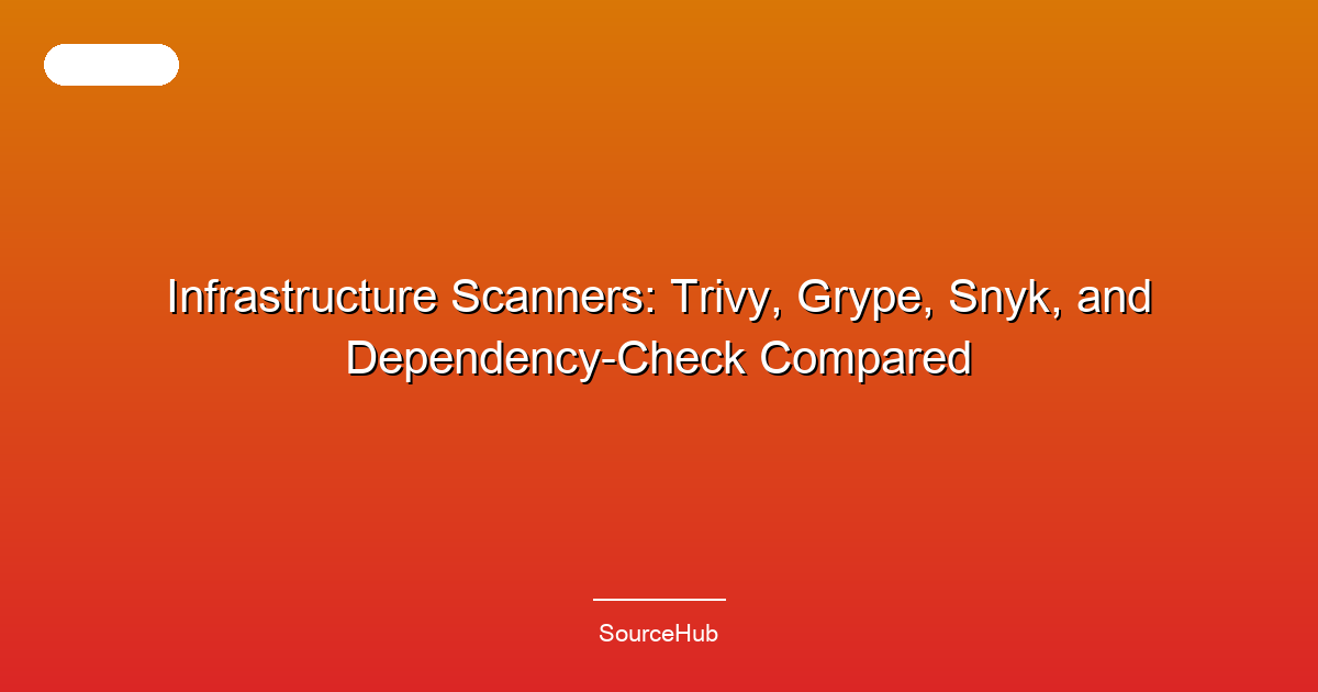 Infrastructure Scanners: Trivy, Grype, Snyk, and Dependency-Check Compared