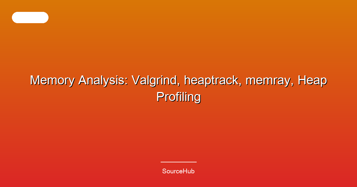 Memory Analysis: Valgrind, heaptrack, memray, Heap Profiling