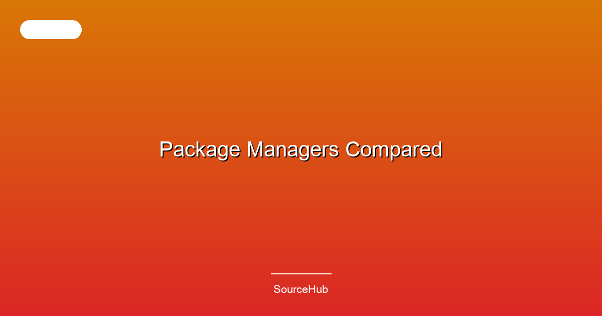 Package Managers Compared