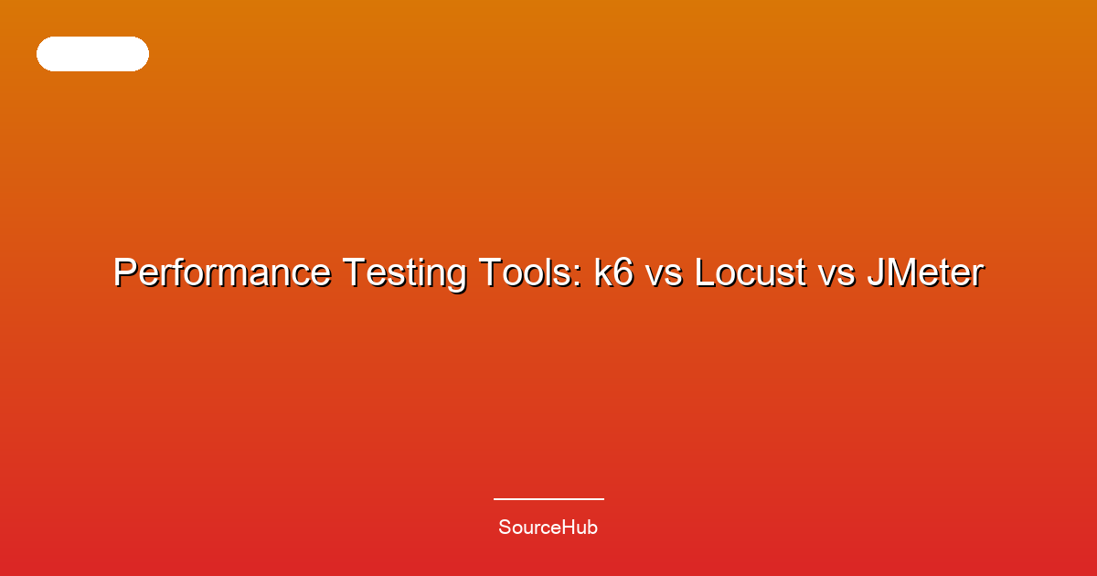 Performance Testing Tools: k6 vs Locust vs JMeter