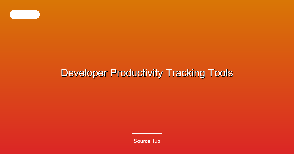 Developer Productivity Tracking Tools
